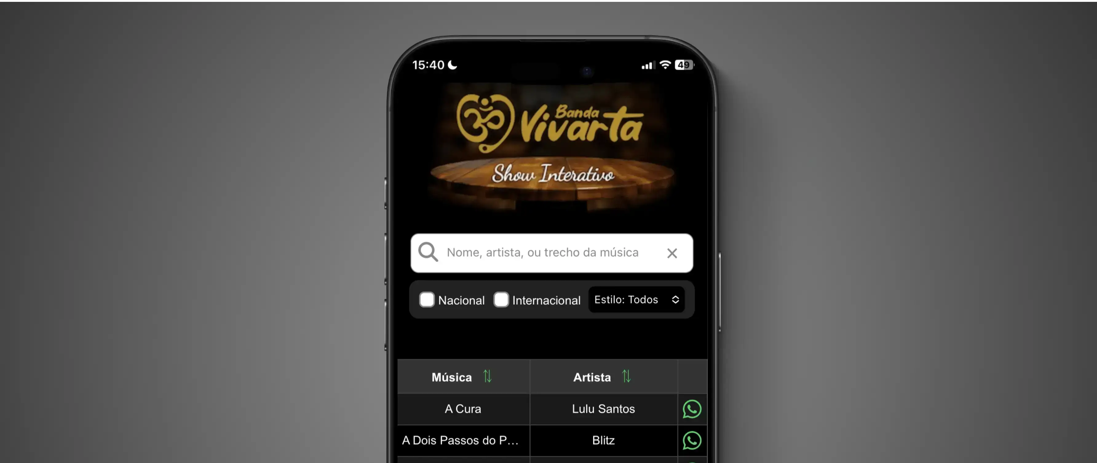 Menu Musical case study preview